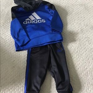 Adidas sweatshirt and sweatpants set